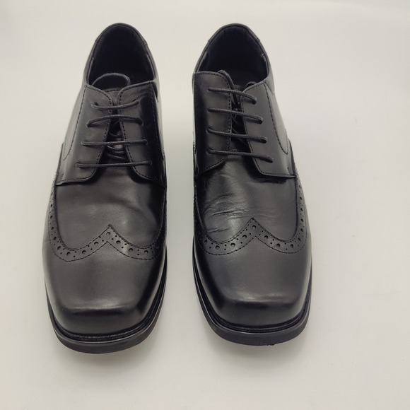 Calto Men Elevator Height Increasing Academia Wingtip Oxford 10 Black Dress Shoe main image 4